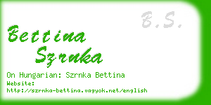 bettina szrnka business card